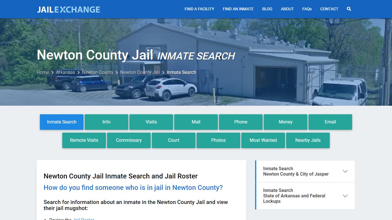 Inmate Search: Roster & Mugshots - Newton County Jail, AR
